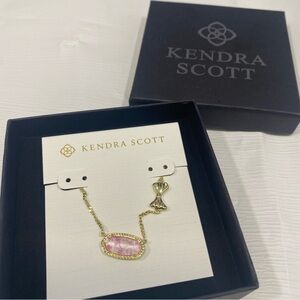 Kendra Scott Gold and Pink Necklace